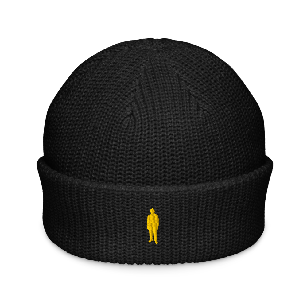 Gold Man - Black Beanie